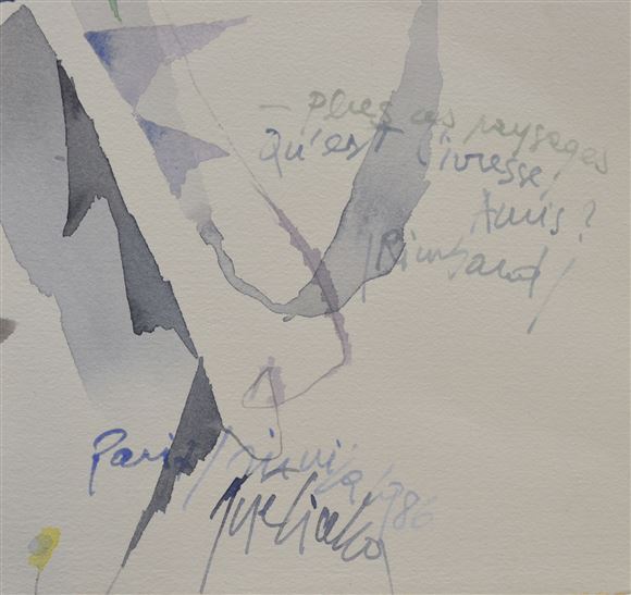 Jože Ciuha - Plus ces paysages. Qu'est l'ivresse, Amis? (Rimbaud)