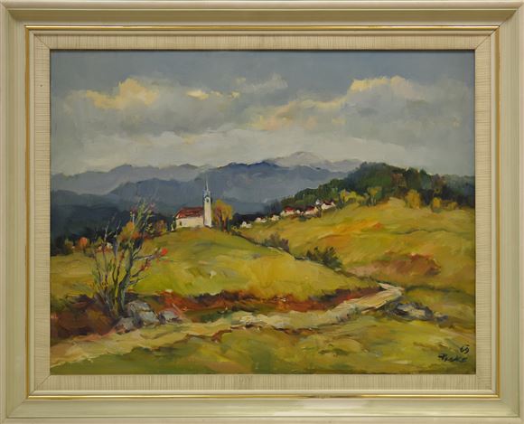 Lojze Perko - Krajina s cerkvijo
