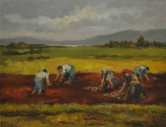 Lojze Perko - Pobiralke krompirja