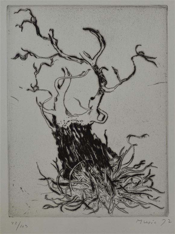 Zoran Mušič - Motif Vegetal I