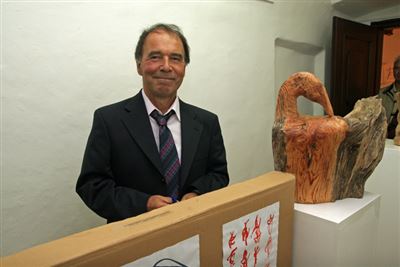 Andrej Grošelj - Akvareli, pismenke in lesene skulpture