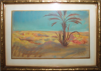 Božidar Jakac - Na robu puščave (Tunis)