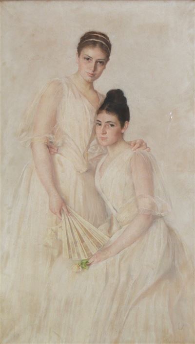 Ivana Kobilca - Portret Mary Paumgarten in Josipine Wenckheim, roj. Baumgartner