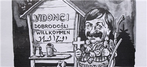 Anton Buzeti. Karikature
