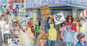 Arhivske verižne reakcije: med in onkraj Archivo Pinto mi Raya, re. act. feminism, Mesto žensk