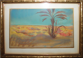 Božidar Jakac - Na robu puščave (Tunis)