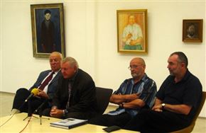 Slike in grafike Jožeta Zrima, Antona Cetina in Virgilija Nevjestića