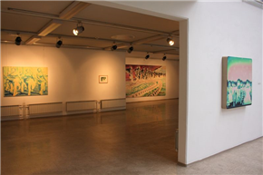 Uroš Weinberger. Slike in risbe (velika galerija)/ 20 let likovnih delavnic v Galeriji Murska Sobota (mala galerija)