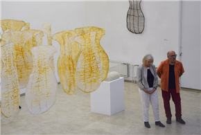 VIKTOR SCHECK. Slike / BABETTE UEBERSCHÄR. Skulpture